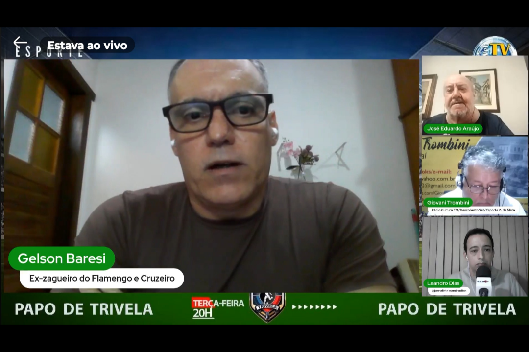 Gélson Baresi relembra títulos pelo Flamengo e Cruzeiro e defende resgate da identidade do futebol brasileiro