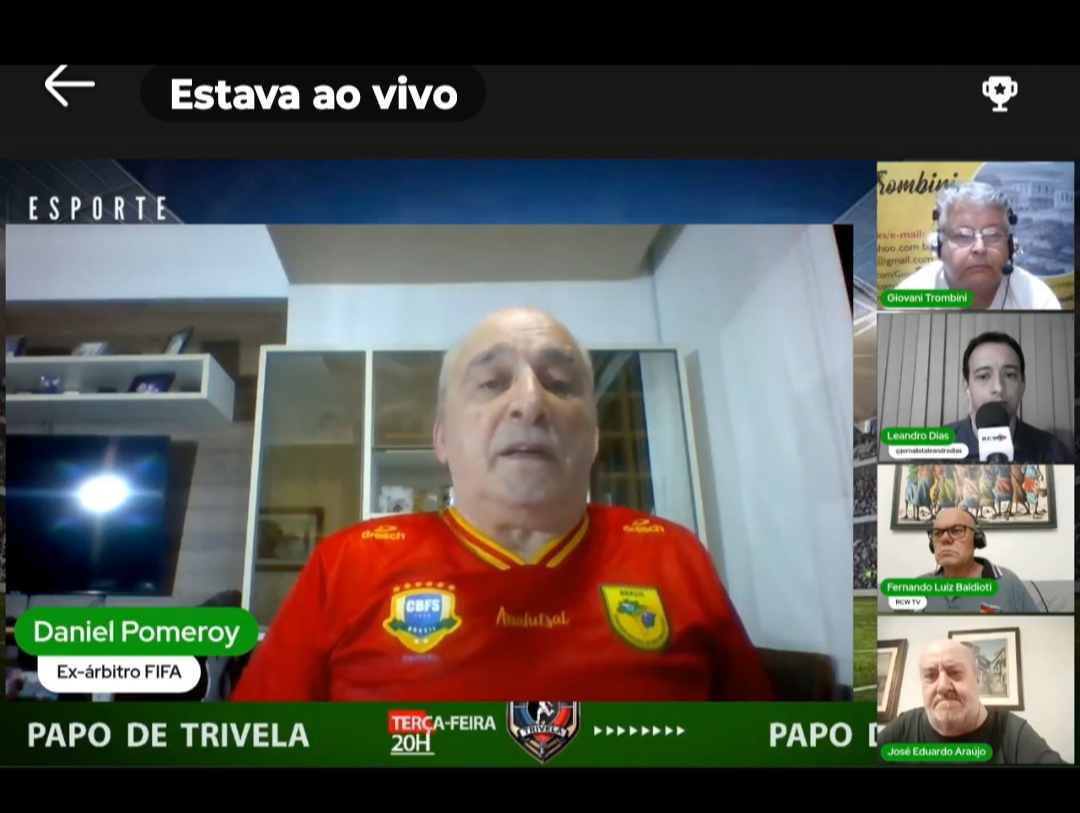 No Papo de Trivela, Daniel Pomeroy relembra trajetória na arbitragem e analisa a evolução do futebol