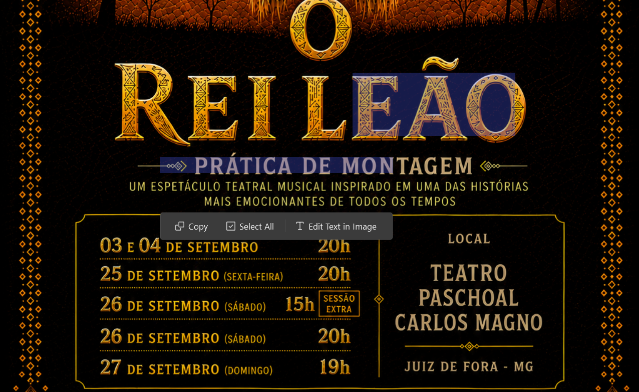 O REI LEÃO estreia em setembro em Juiz de Fora e ganha novas sessões após grande procura do público