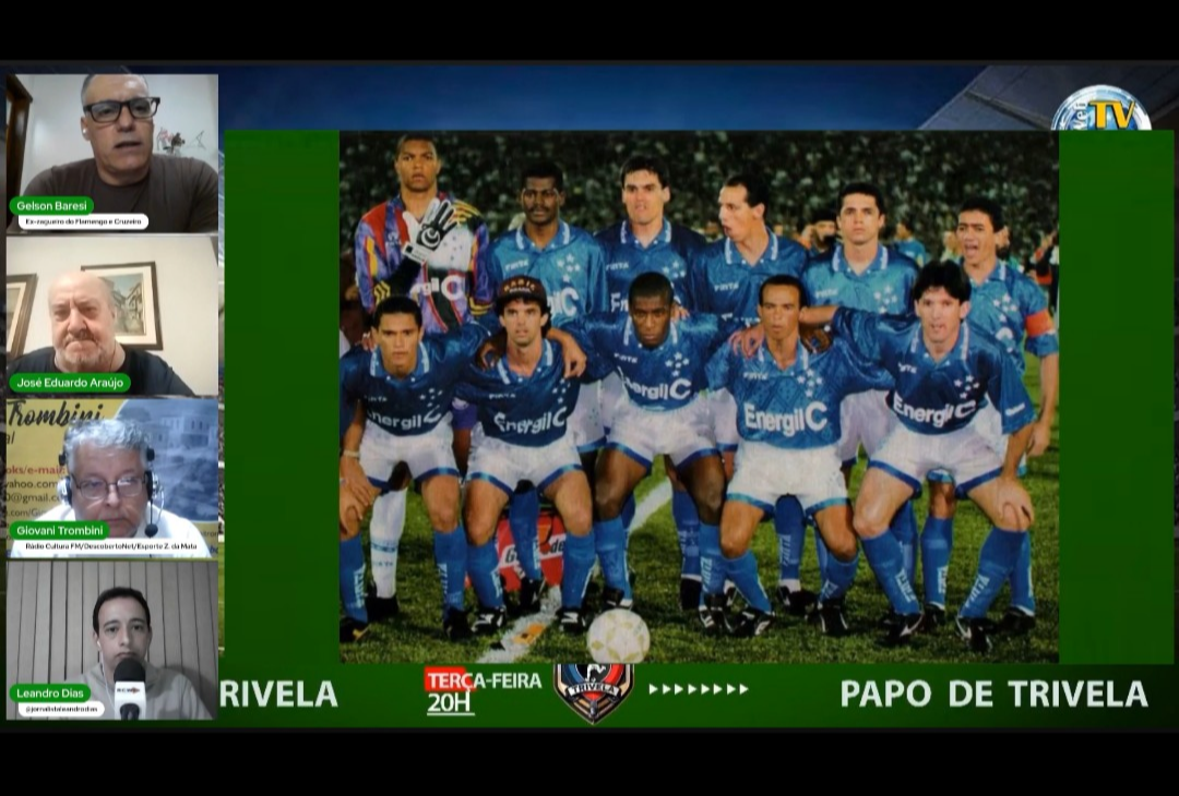 Pelo Cruzeiro, Gélson Baresi viveu um dos períodos mais vitoriosos da carreira, com títulos da Copa do Brasil, do Campeonato Mineiro e da Libertadores. Foto: Reprodução Papo de Trivela.