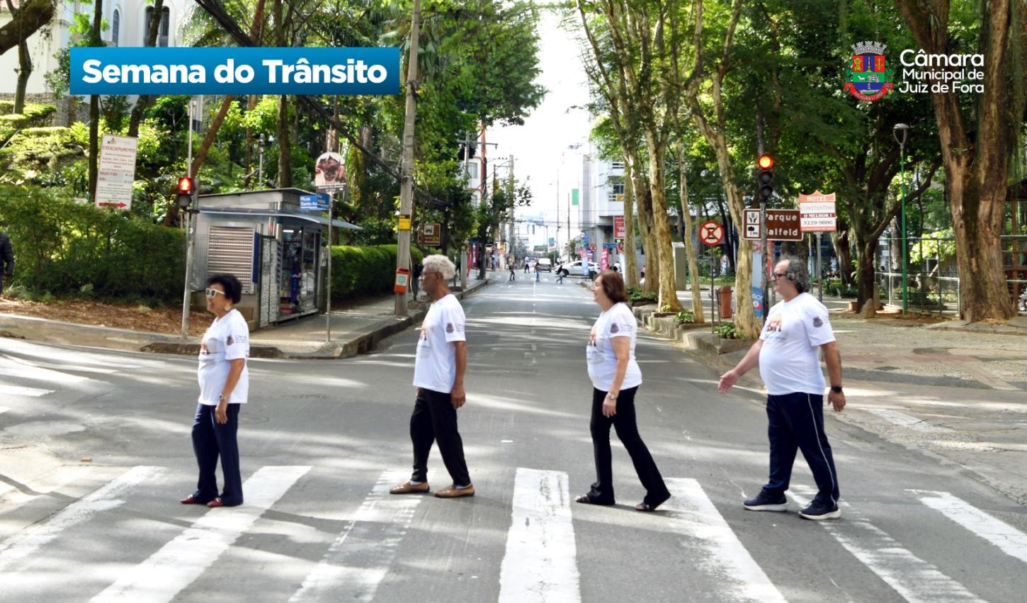 Câmara Sênior promove ações sobre segurança na Semana Nacional de Trânsito em Juiz de Fora