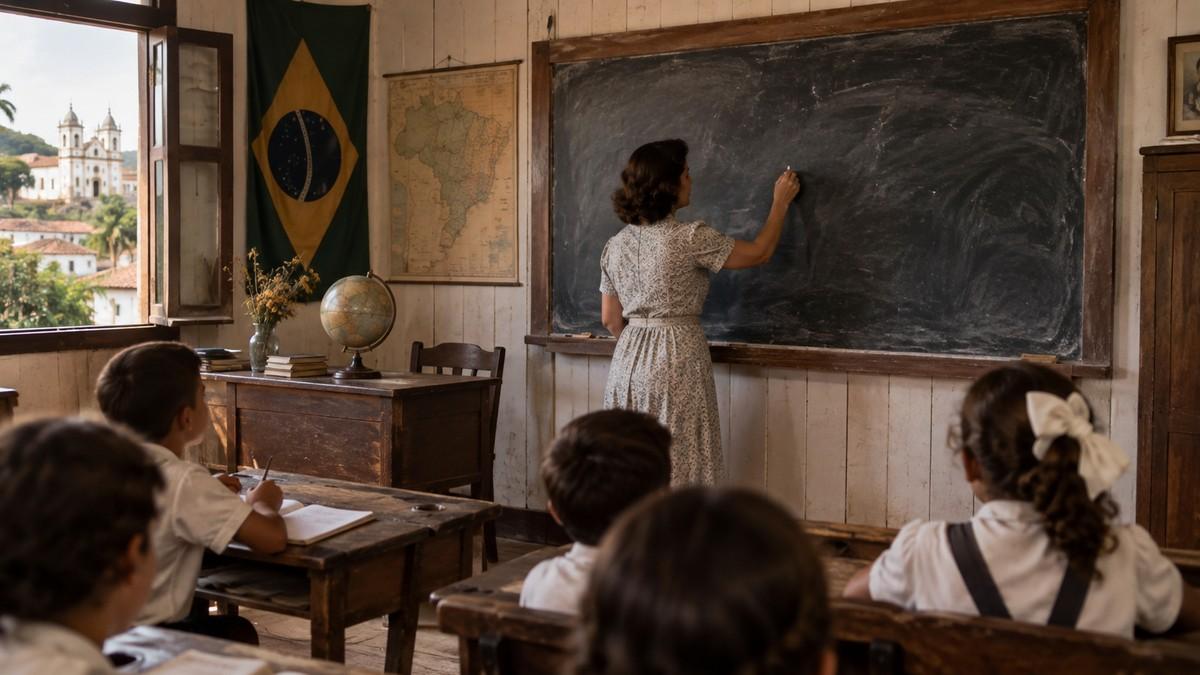 Como eram as aulas na época da lousa e do giz