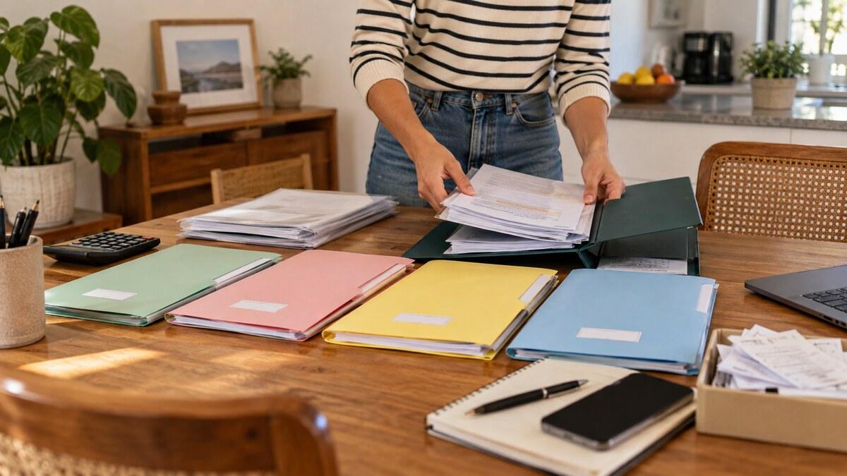Como organizar documentos da casa: passo a passo seguro e prático
