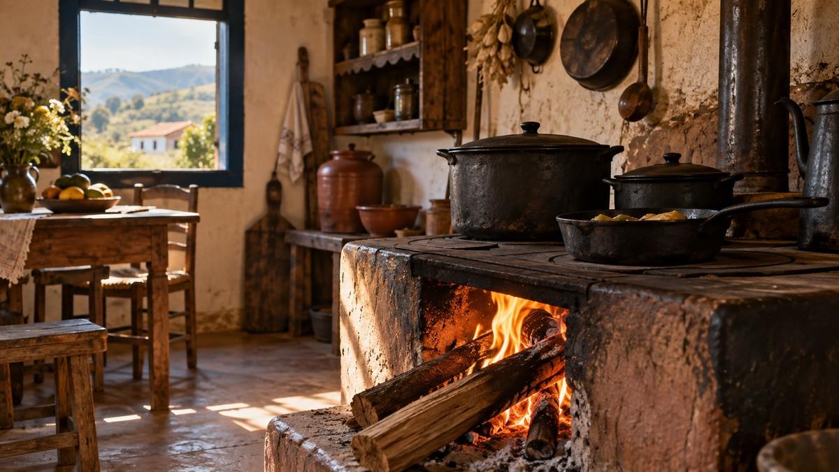 O fogão a lenha no centro da cozinha: história, lembranças e curiosidades