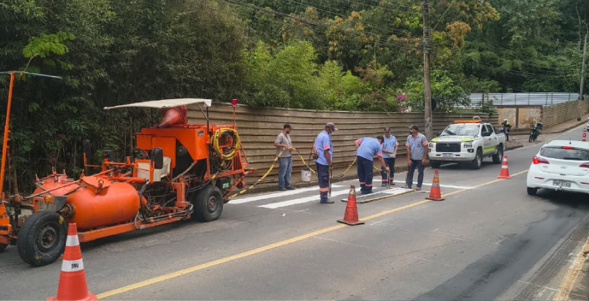 Prefeitura de Juiz de Fora realiza novas intervenções no trânsito no bairro Borboleta