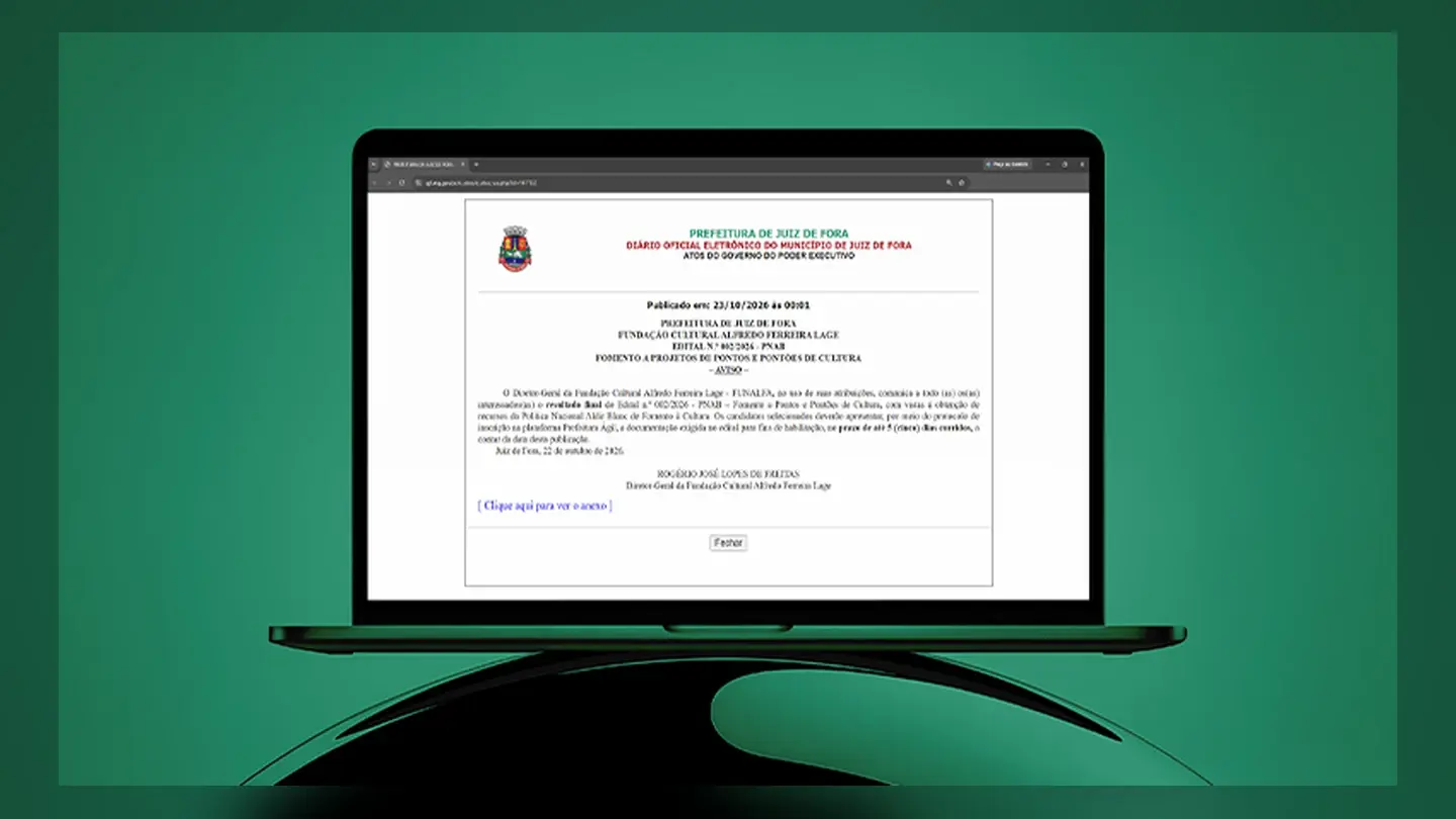 Funalfa divulga resultado final de edital da PNAB para Pontos de Cultura em Juiz de Fora