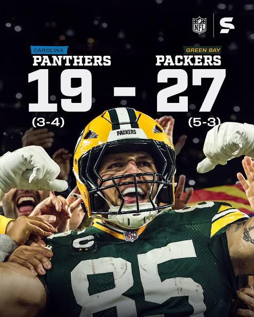 Packers vencem Panthers no Thursday Night Football e seguem vivos na briga da NFC Norte