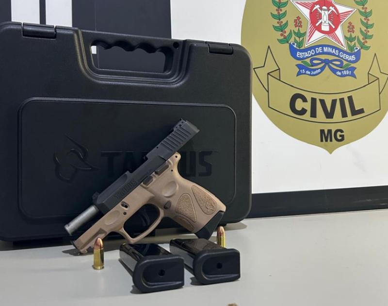 Polícia Civil apreende arma de fogo utilizada em crime contra idosa no bairro Dornelas em Muriaé