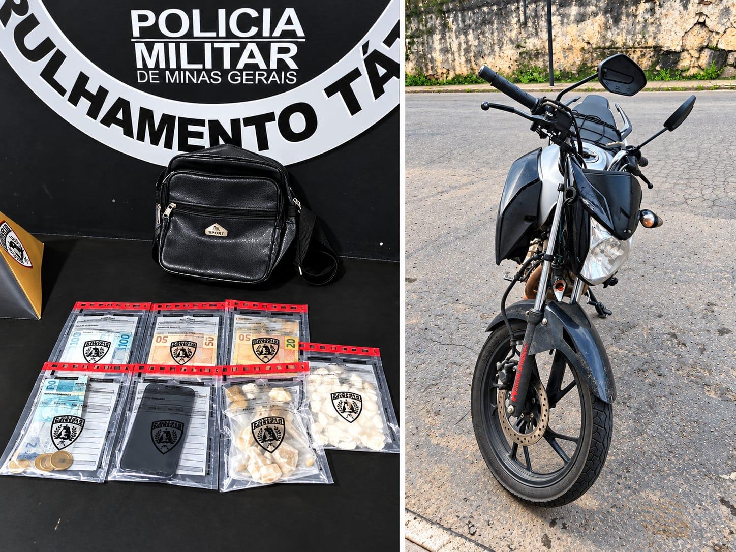 Polícia Militar apreende drogas e prende quatro suspeitos no Campo das Vertentes