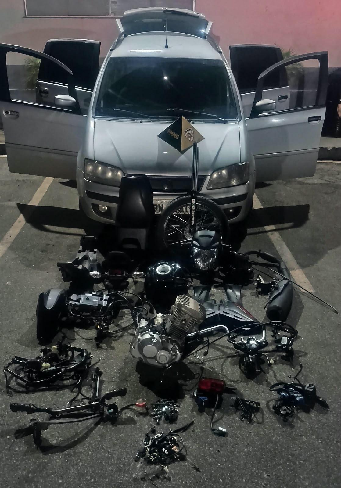 Polícia Militar intercepta veículo e recupera motocicleta furtada em Congonhas