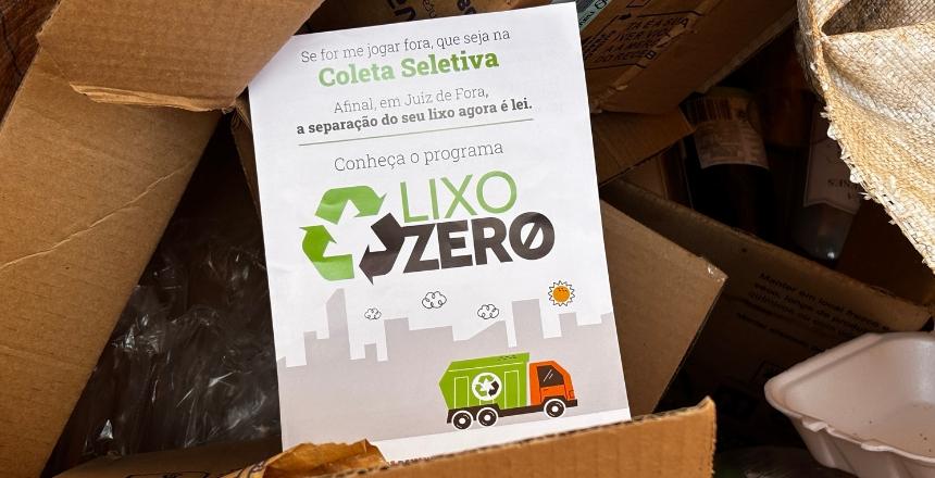 Projeto Lixo Zero na Minha Praça leva coleta seletiva e orientação ao bairro Santa Cruz em Juiz de Fora