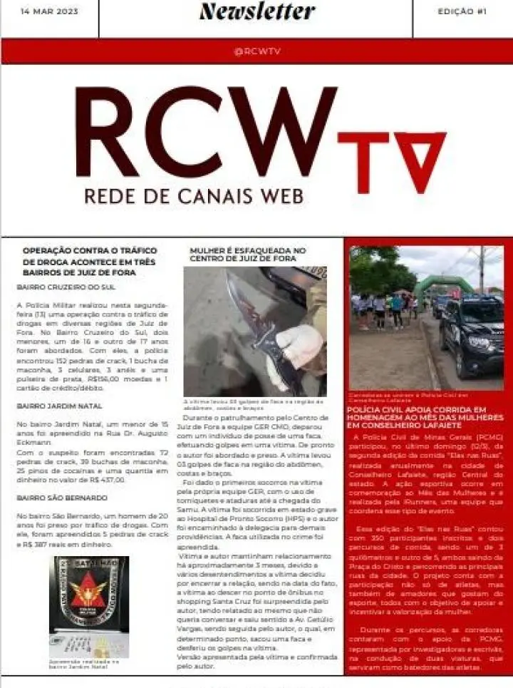 Informativo Diário RCWTV 14/03/2023