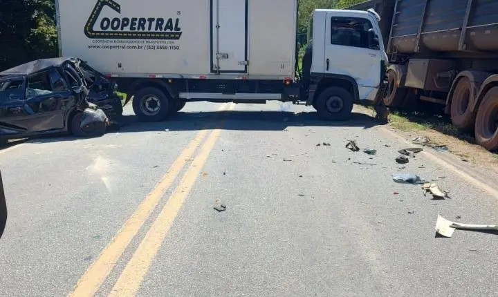 Acidente envolvendo quatro veículos deixa feridos na MGC-383 em São João del-Rei