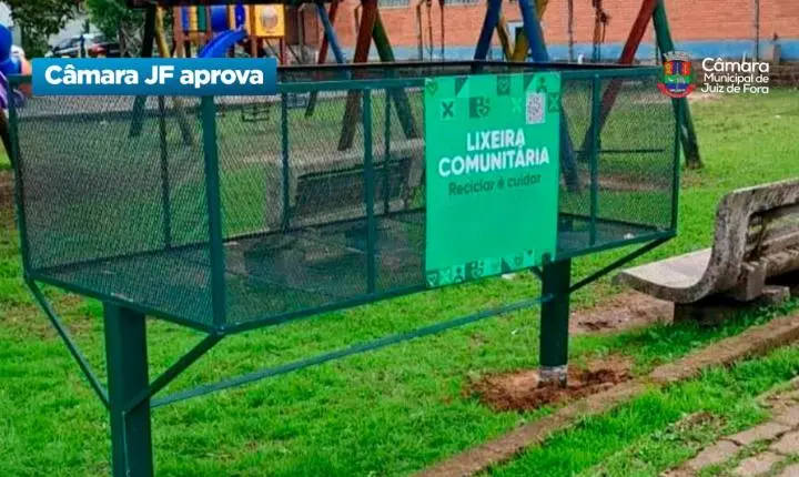 Câmara de Juiz de Fora aprova projeto para instalar lixeiras comunitárias