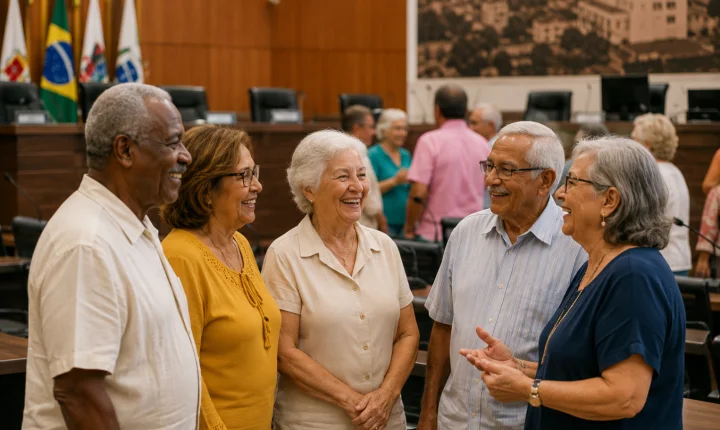 Câmara Municipal de Juiz de Fora empossa novos integrantes do Câmara Sênior para o biênio 2026-2028