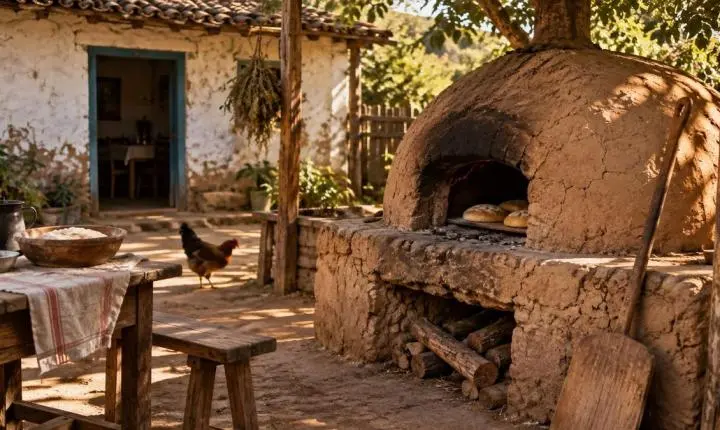 Como funcionava o forno de barro