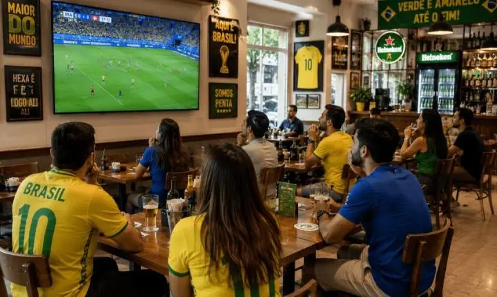 Copa do Mundo 2026: mais da metade dos bares e restaurantes da Zona da Mata vão transmitir os jogos