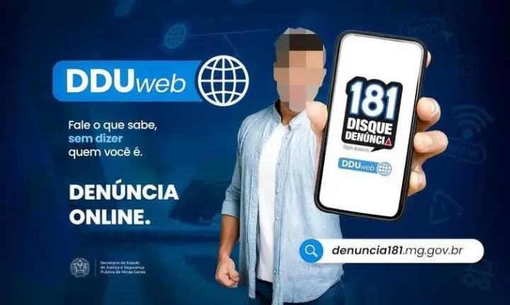 Disque Denúncia 181 lança plataforma digital com envio de arquivos em Minas Gerais