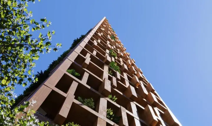 Edifício-árvore transforma concreto em saúde e prevê valorização acima da média no litoral brasileiro