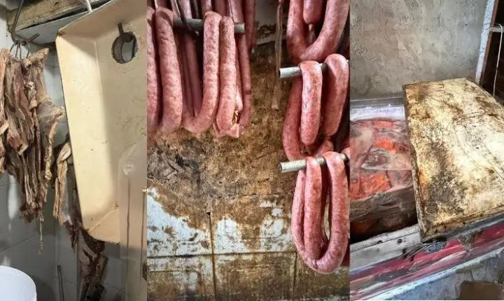 Força-tarefa apreende 2,4 toneladas de alimentos impróprios em açougue de Juiz de Fora