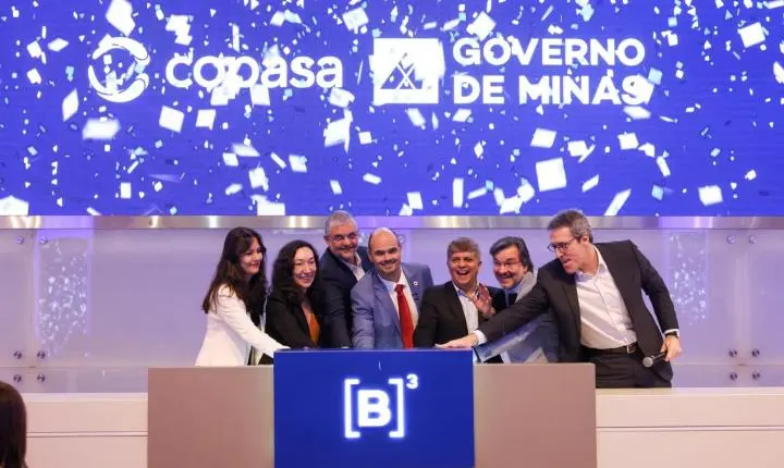 Governo de Minas Gerais conclui desestatização da Copasa na Bolsa de Valores por R$ 8,38 bilhões