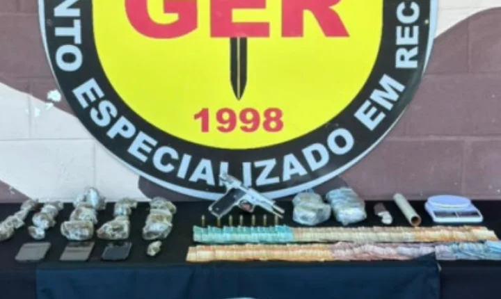 Homem apontado como ligado ao Comando Vermelho é preso com arma e drogas em Juiz de Fora