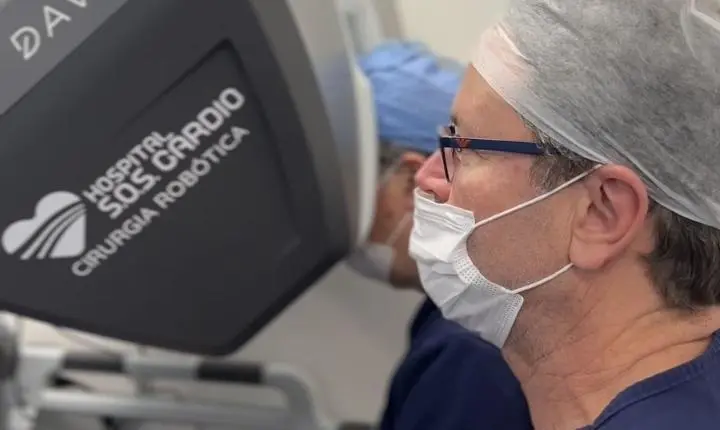 Hospital SOS Cárdio amplia uso da robótica na cirurgia cardíaca em Florianópolis