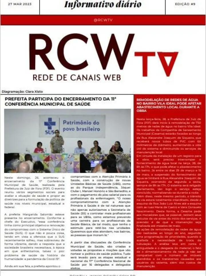 Informativo Diário RCWTV 27/03/2023