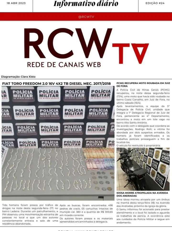 Informativo Diário RCWTV 18/04/2023