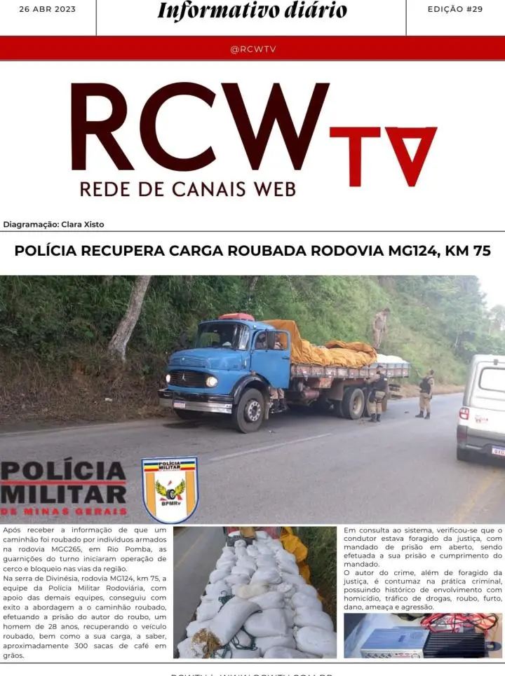 Informativo Diário RCWTV 26/04/2023