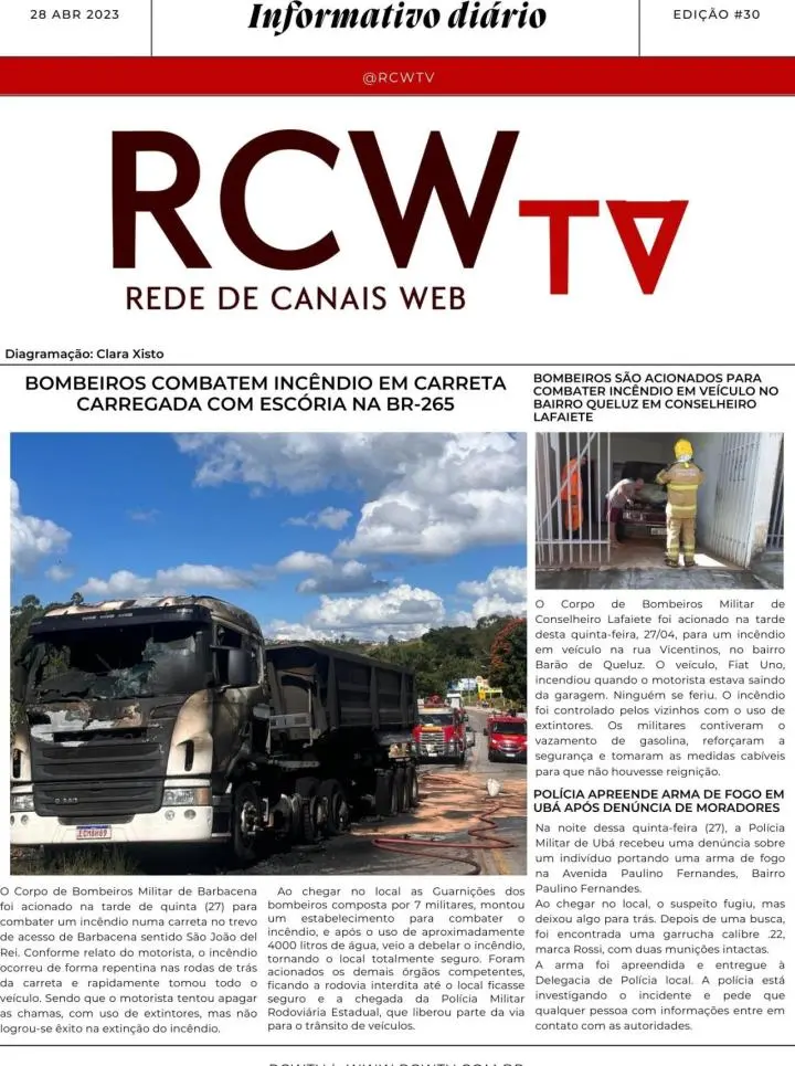 Informativo Diário RCWTV 28/04/2023