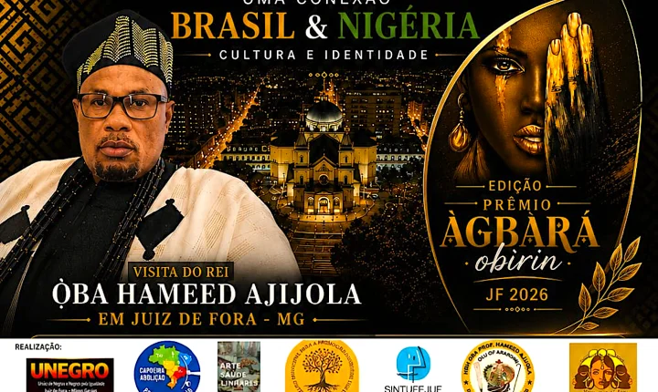 Juiz de Fora recebe a realeza africana Oba Hameed Ajijola