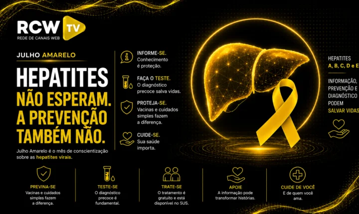 Julho Amarelo reforça alerta para prevenção, diagnóstico e tratamento das hepatites virais