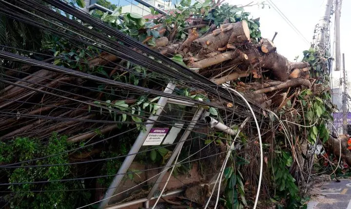 Falta de energia atinge mais de 200 mil clientes no Rio após vendaval