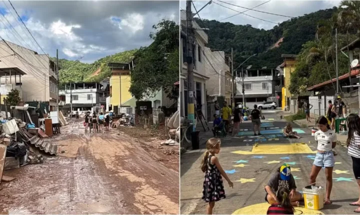 Moradores revitalizam rua destruída pela chuva em Juiz de Fora antes da Copa