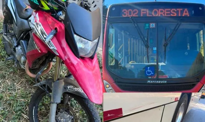 Motociclista inabilitado fica ferido em acidente na rodovia BR-267 em Juiz de Fora