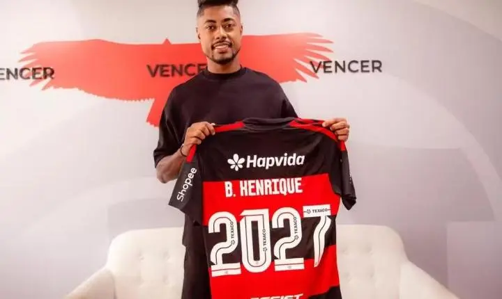 Nesta última segunda feira Bruno Henrique acertou sua renovação com o Flamengo