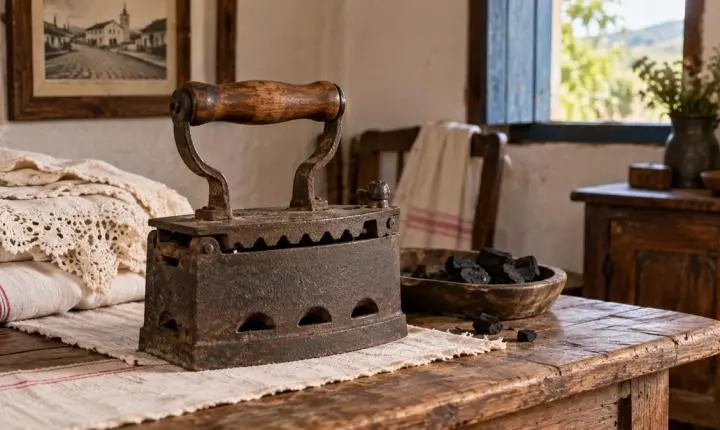 O ferro a carvão e o trabalho de passar roupa