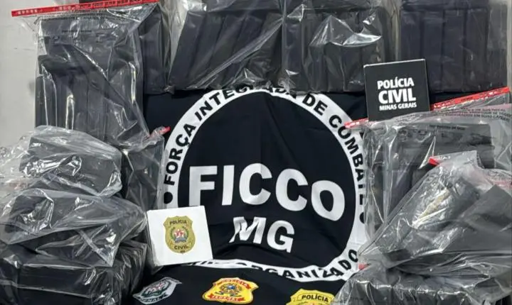 Operação apreende cerca de 80 kg de cocaína e prende três homens no Campo das Vertentes