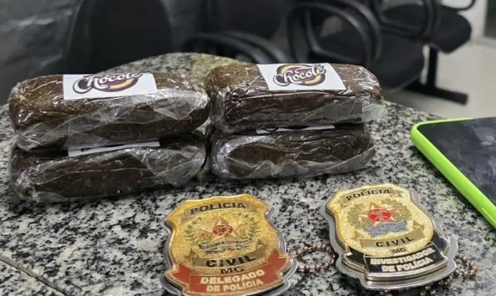Operação da Polícia Civil apreende droga sintética e prende suspeito de tráfico em Muriaé