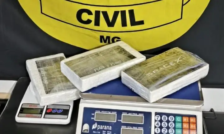 Polícia Civil apreende cerca de três quilos de cocaína no Bairro Nossa Senhora de Lourdes em Juiz de Fora