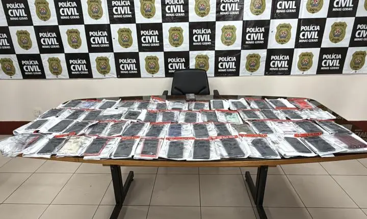 Polícia de Minas Gerais convoca donos de 408 aparelhos recuperados