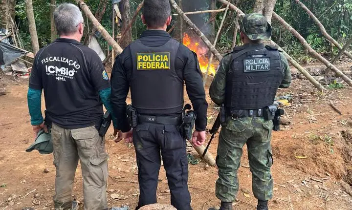 Polícia Federal combate garimpos ilegais na Amazônia, com foco em Amapá e Pará