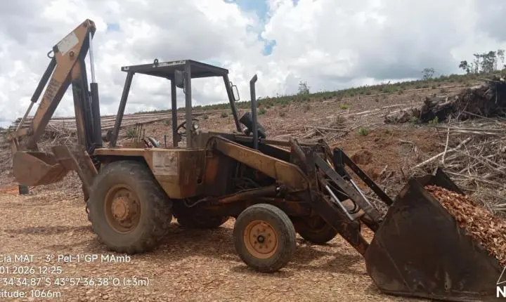 Polícia Militar de Meio Ambiente apreende carga irregular de madeira em Santa Rita do Ibitipoca