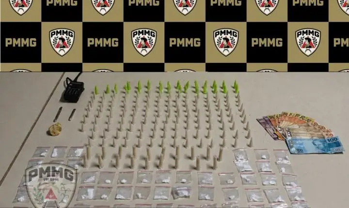 Polícia Militar prende homem por tráfico de drogas na Zona da Mata de Minas Gerais