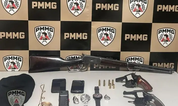 Polícia Militar prende quadrilha após roubo e perseguição em Mercês e Rio Pomba
