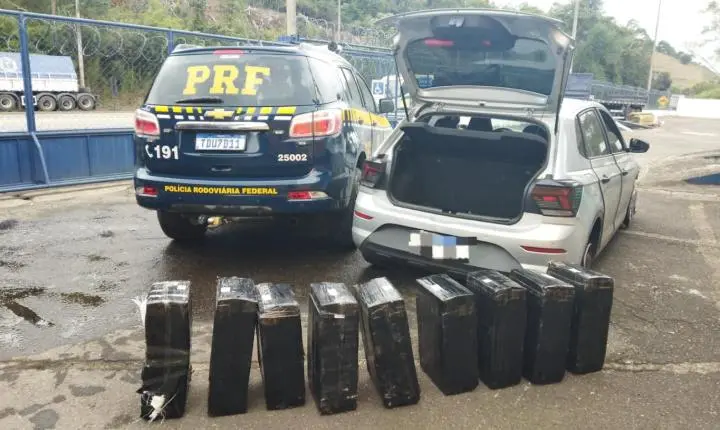 PRF Apreende 230 Kilos de Maconha Após Perseguição em Juiz de Fora