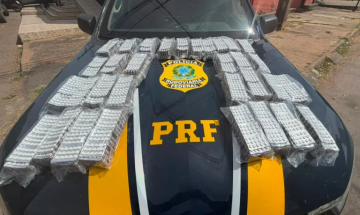PRF apreende quase 24 mil comprimidos de anfetamina durante fiscalização na BR-010