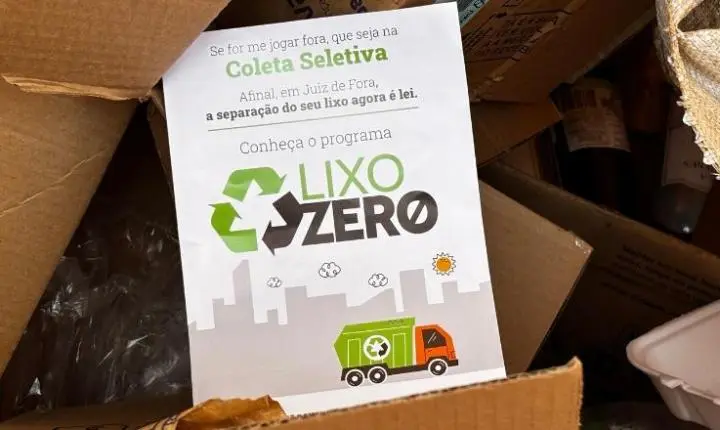 Projeto Lixo Zero na Minha Praça leva coleta seletiva e orientação ao bairro Santa Cruz em Juiz de Fora