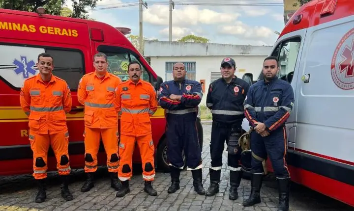 SAMU e Bombeiros salvam motorista após parada cardiorrespiratória em Cataguases